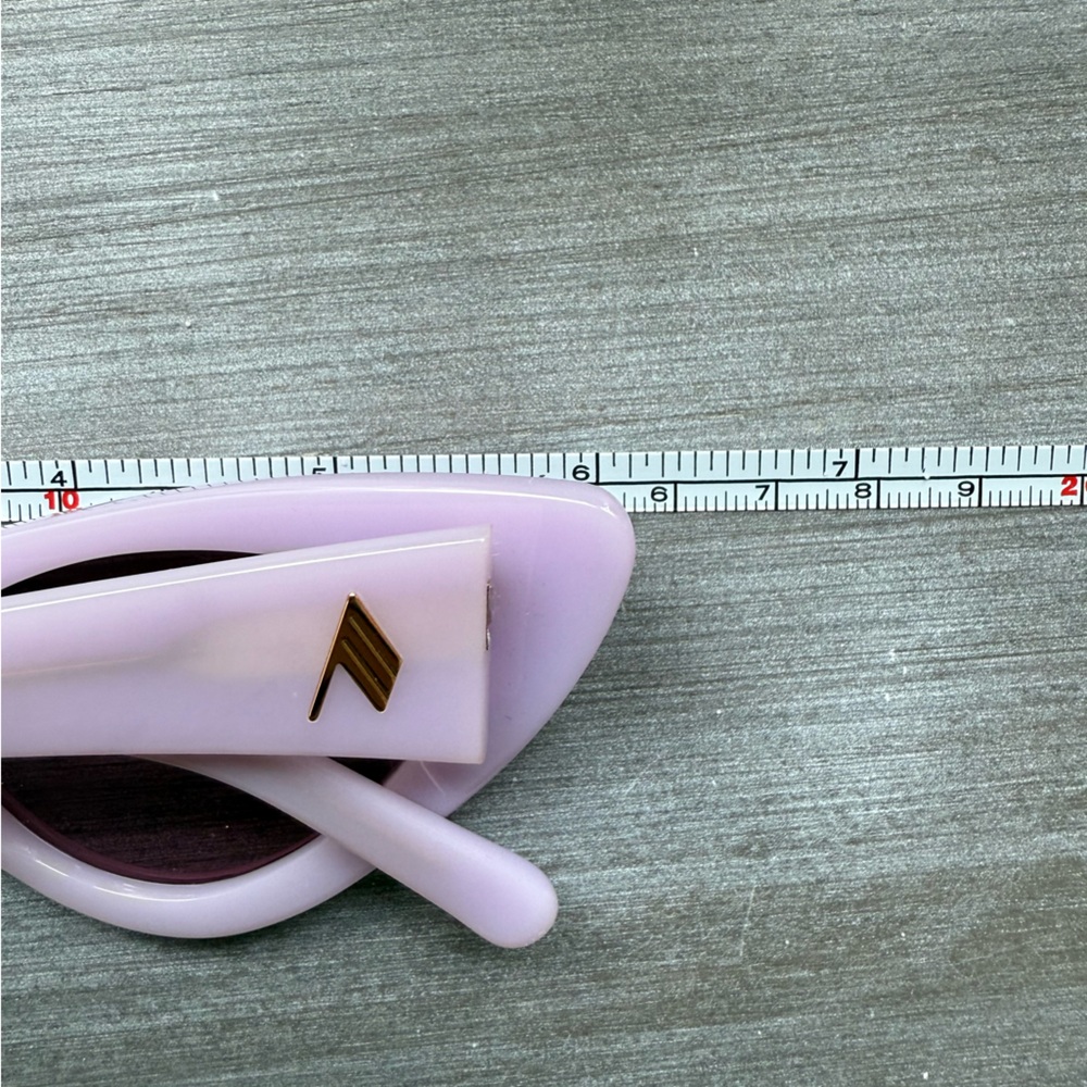 The Attico Purple Sheer Sunglasses - Picture 8 of 9